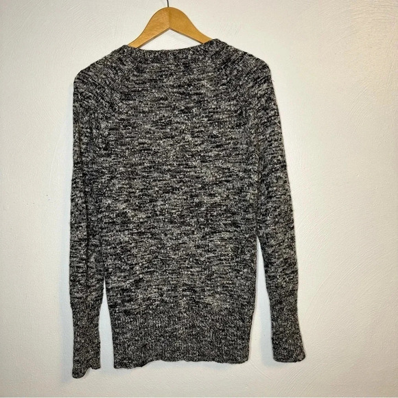 J Crew V Neck Merino Wool Blend Marled Melange Long Sleeve Cardigan M(I9 - Picture 4 of 9